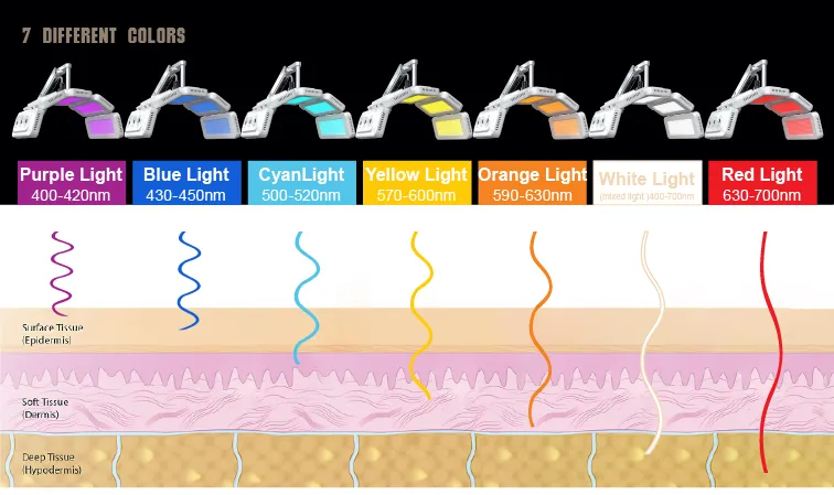 LED-Gesichtslicht Infrarot-LED-Therapie PDT-LED-Professionelle-Maschine Bio-Photomodulation-LED-Fototherapie-Licht 2
