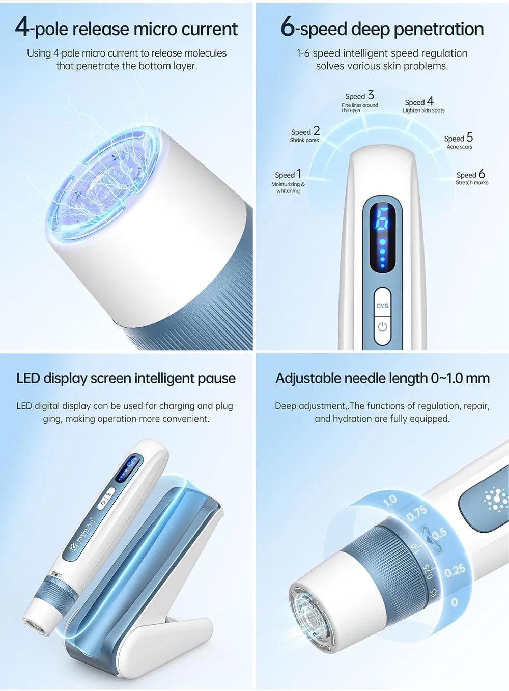 Neuer Hydra Pen H5 Infusionsträger Serum EMS und Mikroneedling Automatische Anwendung 3