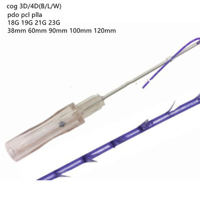 Polydioxanona Fio De Sutura Cannula Spinnnadel-Ziegel 2-1 3-1 4-1 5-1 3D 4D Lift Hilos Pdo Spinnnadelheben