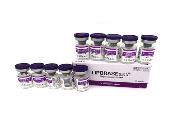 Liporase Hyaluronidase 1500iu Lyophilisierte 1500u 10 Durchstechflaschen zur Auflösung von HA-Säure Liporase