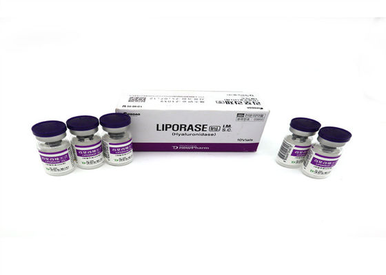 Liporase Hyaluronidase 1500iu Lyophilisierte 1500u 10Flaschen Lösung zur Auflösung von HA-Säure