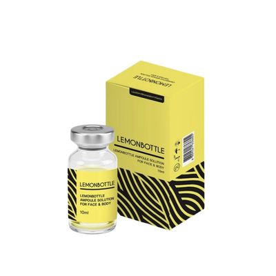 Zitronenflasche Ampulle Lösung 5X 10ml Fettlösungs-Injektion