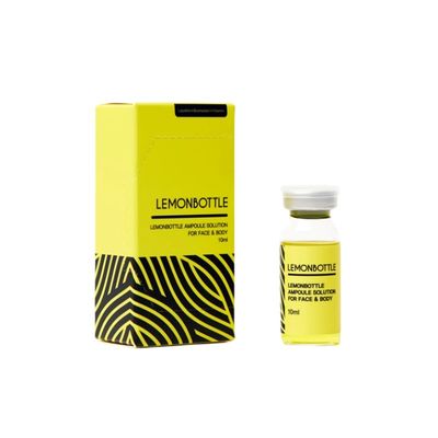 Zitronenflasche Ampulle Lösung 5X 10ml Fettlösungs-Injektion