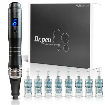 Dr. Pen Ultima M8 Professionelle Mikroneadling Dermapen USB Wiederaufladbar 5pcs 32Pin Patrone Nadel