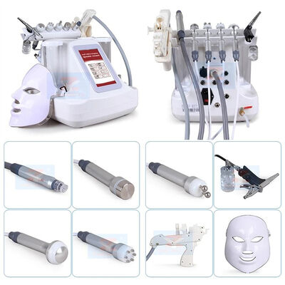 7 in 1 RF Sauerstoff-Injektor Gesichtsmaske Mikrokurrent LED Maske Tiefreinigung Kleine Blasenmaschine Hautpflege Hydra Dermabrasion Maschine