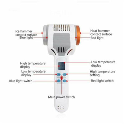 Heiß-Kalt-Hammer-Ultraschall-Kryotherapie-LED-Gesichtshautverjüngungs-Lifting-Maschine