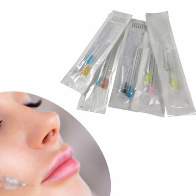 Großhandel Edelstahl Hautfüllmittel Gesichtsfüllung 22g 23G 25g 38mm 50mm Flexible Fein stumpfe Mikro Spitze Kanüle Nadel