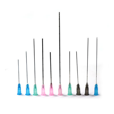 Großhandel Edelstahl Hautfüllmittel Gesichtsfüllung 22g 23G 25g 38mm 50mm Flexible Fein stumpfe Mikro Spitze Kanüle Nadel