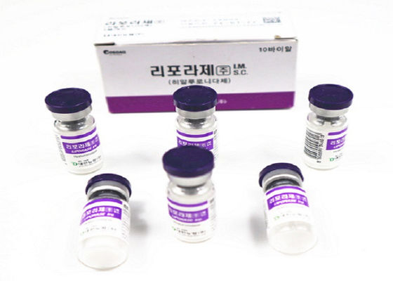 Tiefe Falten Liporase Hyaluronidase Fülllösungsmittel 5 ml X 10 Durchstechflaschen