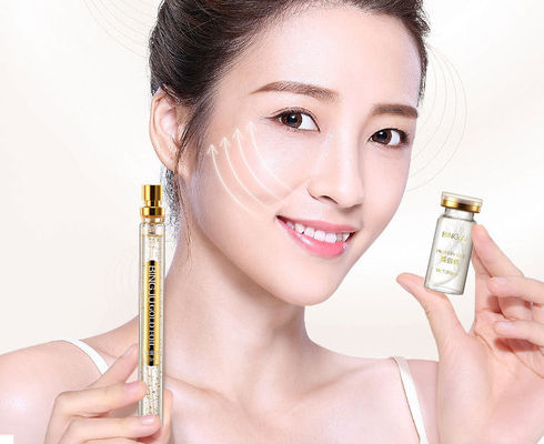Goldene Kollagen-Fadern Gesichtspflege Verfestigung Lifting Serum 24K Gold Protein Peptid-Fadern