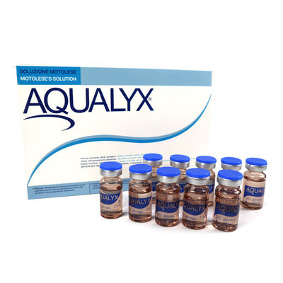 Vereinigtes Königreich 8 ml X10 Durchstechflaschen Aqualyx Fettlösungs-Injektionen Lipolyse Lipolytische Fettverringerung