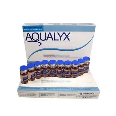 Aqualyx Lösung PPC Fettlösungs-Injektionen 10 Durchstechflaschen X 8 ml Gesichts- und Körperminderung