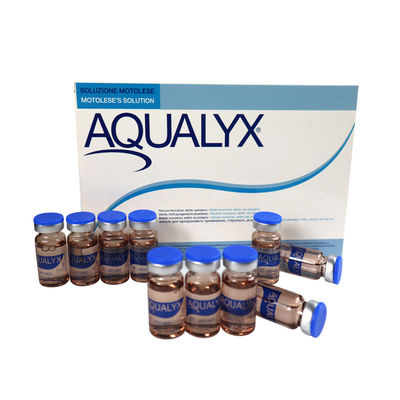 Aqualyx Lösung PPC Fettlösungs-Injektionen 10 Durchstechflaschen X 8 ml Gesichts- und Körperminderung