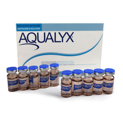 Aqualyx 10 X 8 Ml Durchstechflaschen Fettlösende Injektionen für Gesicht und Körper