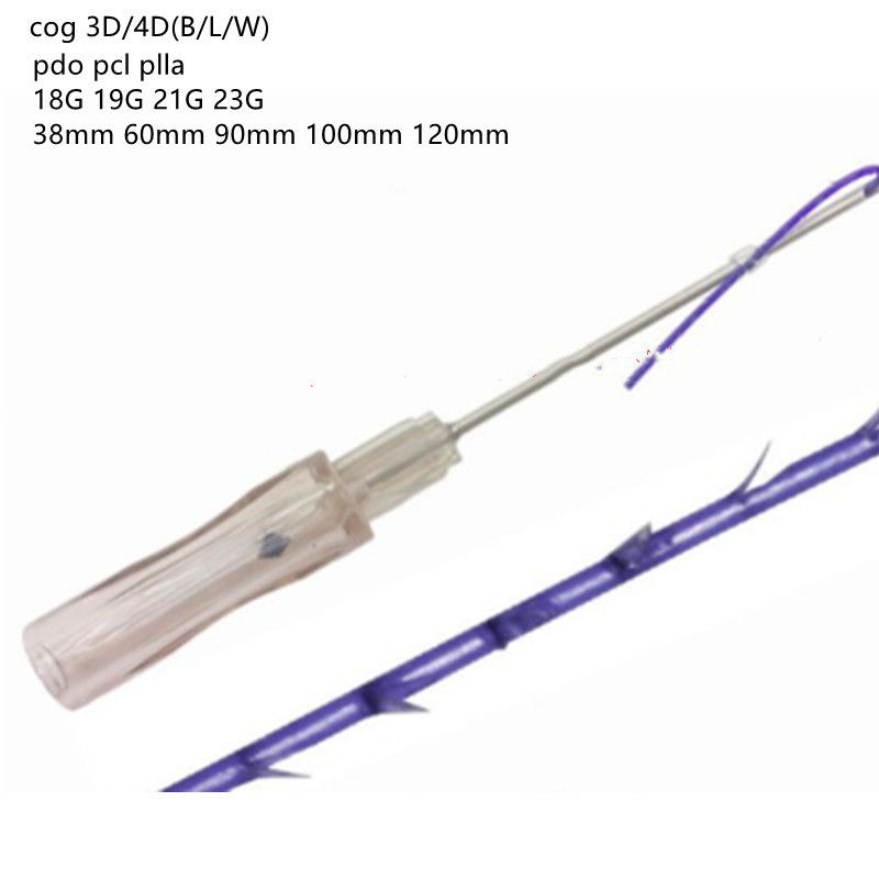 Polydioxanona Fio De Sutura Cannula Spinnnadel-Ziegel 2-1 3-1 4-1 5-1 3D 4D Lift Hilos Pdo Spinnnadelheben