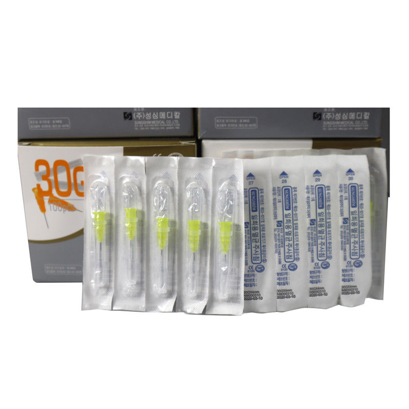 100 Stück/Box 30g 32g 34G 4mm 13mm 25mm Mikro-Nadel Hypodermie-Injektionsspritzennadel