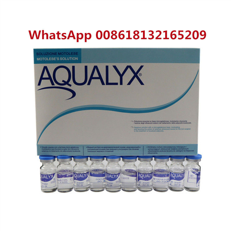 Aqualyx Lösung PPC Fettlösende Injektion 10 Durchstechflaschen X 8 ml Gesichts- und Körperminderung