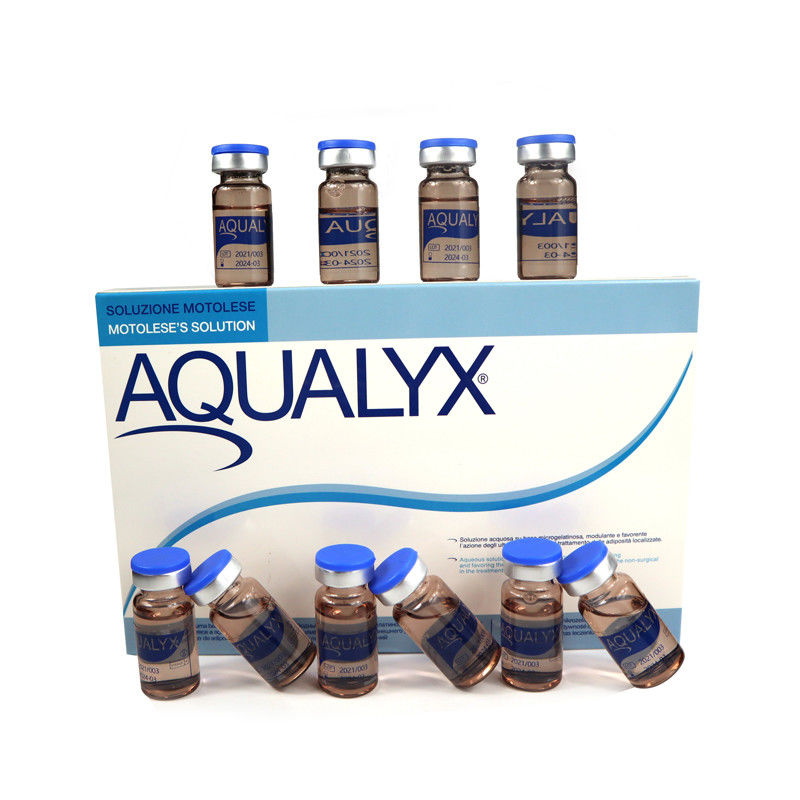 Aqualyx Fettlösungs-Injektionen Kabelline Injektionslipolyse ppcs Lösung Verlustgewicht 8ml x 10 Flaschen AQUALYX